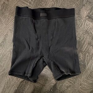 SKIMS Black Seamless Boxer Briefs